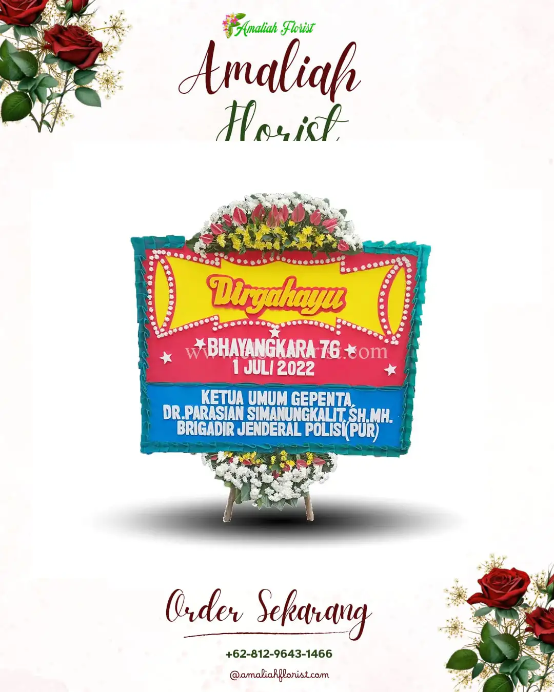 Papan Bunga HUT Ulang Tahun Madyogondo